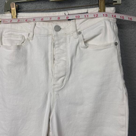 BLANKNYC The Baxter Ribcage Straight Leg Denim Jeans Chalk White Size 28 - Picture 5 of 10